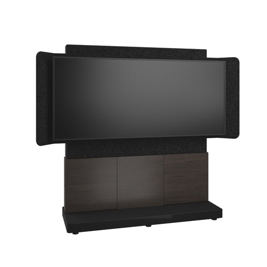 FM-DS-6675FS-KA3B - Middle Atlantic - Forum FreeStanding 66 3 Bay Display Stand for 1 81 219 UltraWide Display Dark Finish