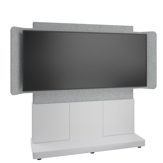 FM-DS-6675FS-KD8W - Middle Atlantic - Forum FreeStanding 66 3 Bay Display Stand for 1 81 219 UltraWide Display Light Finish