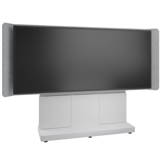 FM-DS-6675FS-LD8W - Middle Atlantic - Forum FreeStanding 66 3 Bay Display Stand for 1 105 219 UltraWide Display Light Finish