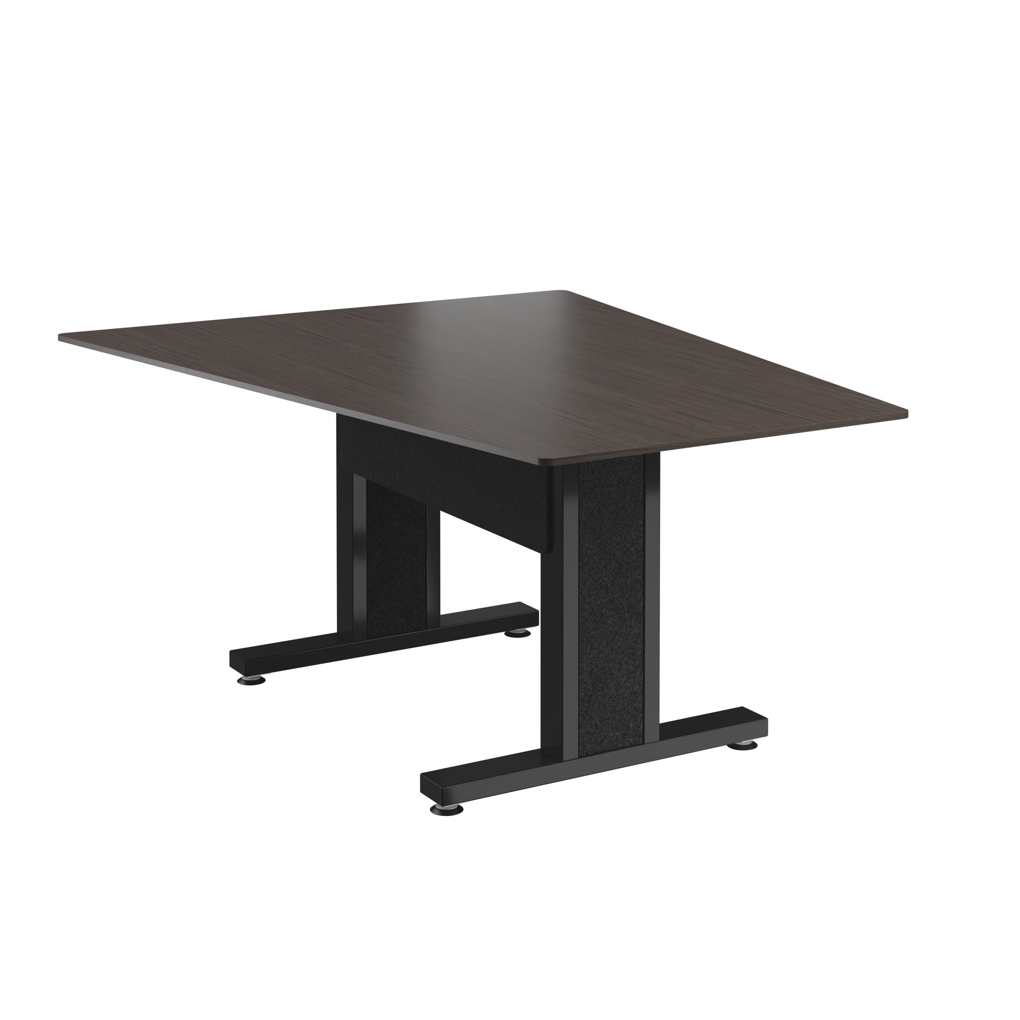 FM-TAN-0595430-A3B - Middle Atlantic - Forum 59 Angle Table for 3 to 5 People 30 Seated Height Asian Night Table Top with Dark Table Base