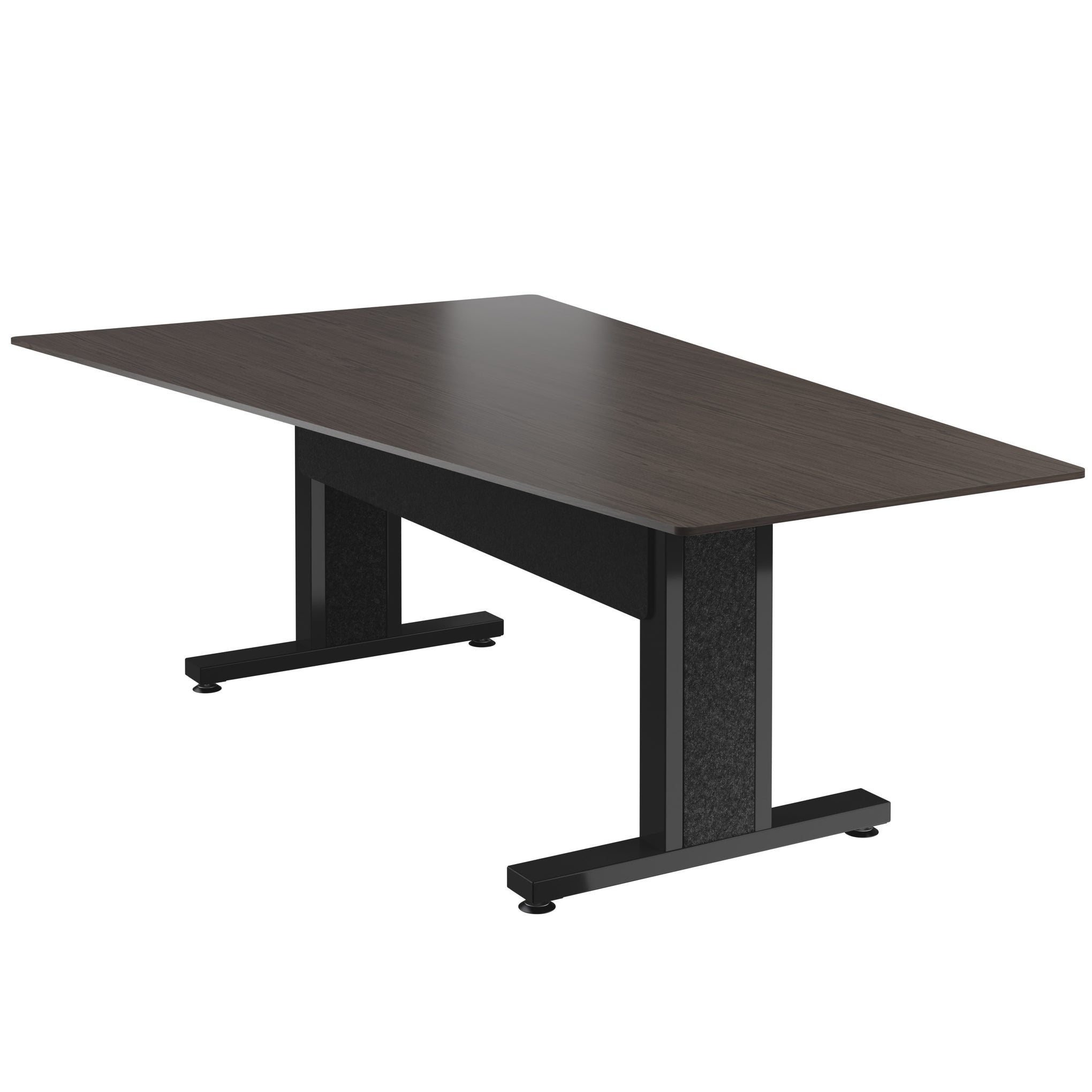 FM-TAN-0905430-A3B - Middle Atlantic - Forum 90 Angle Table for 5 to 7 People 30 Seated Height Asian Night Table Top with Dark Table Base