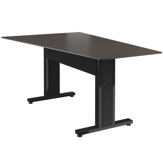 FM-TAN-0905438-A3B - Middle Atlantic - Forum 90 Angle Table for 5 to 7 People 38 Counter Height Asian Night Table Top with Dark Table Base