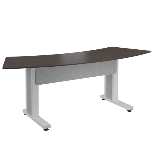 FM-TAR-0883430-A3W - Middle Atlantic - Forum Arc Table for 3 People 30 Seated Height Asian Night Table Top with Light Table Base