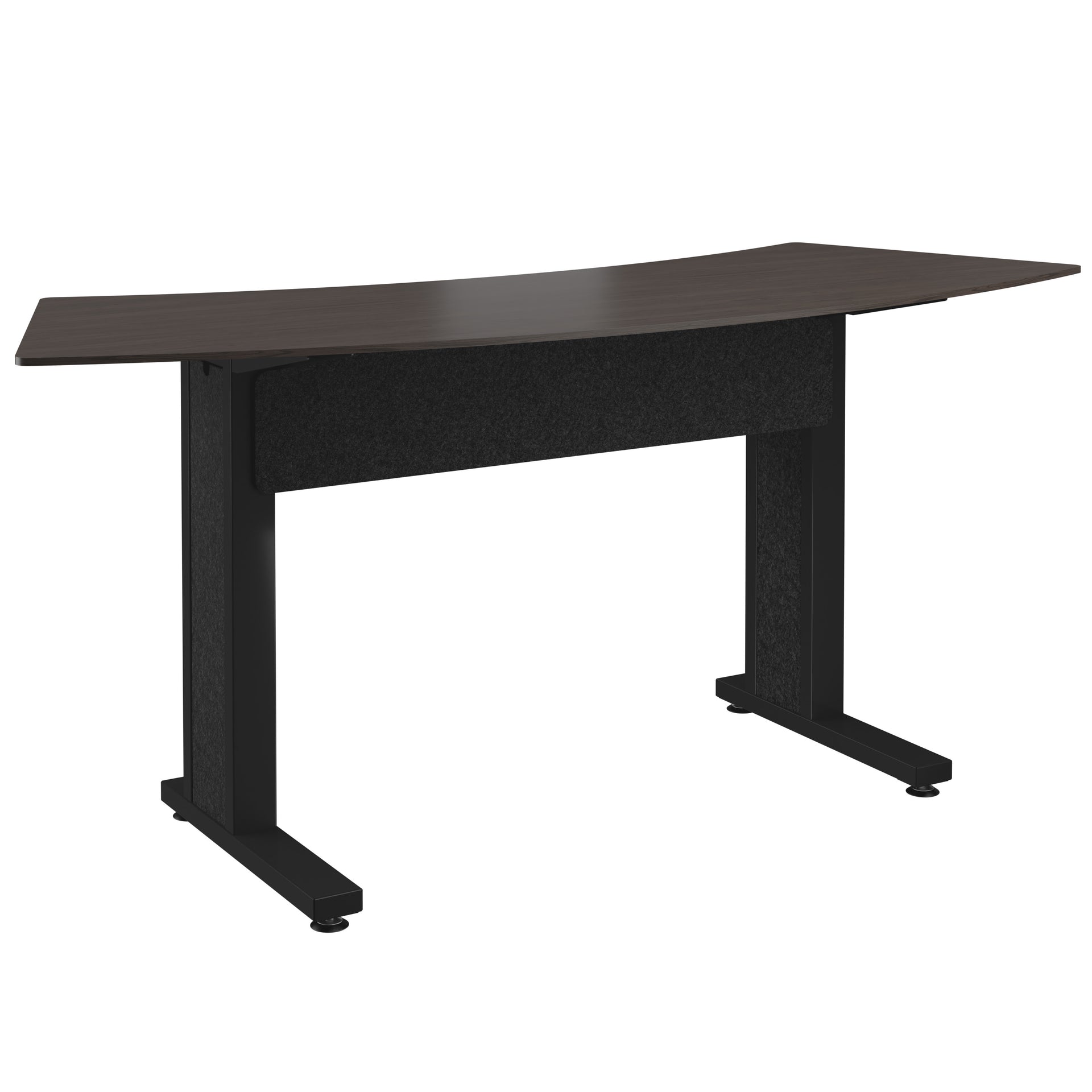 FM-TAR-0883438-A3B - Middle Atlantic - Forum Arc Table for 3 People 38 Counter Height Asian Night Table Top with Dark Table Base