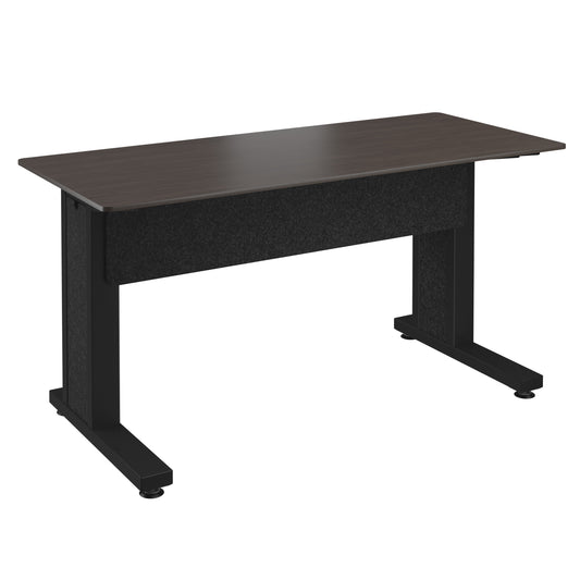 FM-TRE-0602730-A3B - Middle Atlantic - Forum Rectangle Table for 2 People 30 Seated Height Asian Night Table Top with Dark Table Base