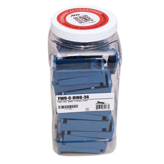 FWD-C-RING-36 - Middle Atlantic - Forward C Style Ring Cable Management 36 Pieces