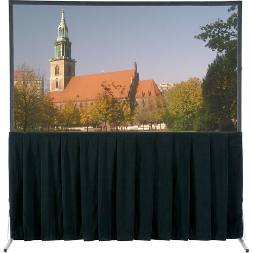 Da-Lite Fast-Fold Skirt, 144" x 256" Gray Skirt