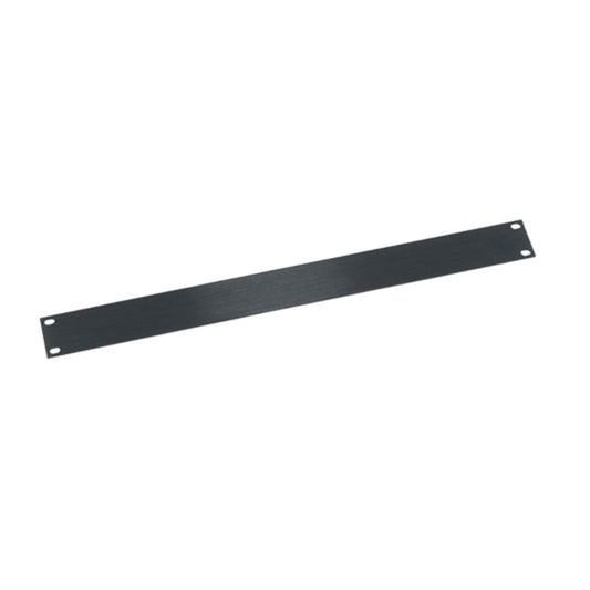 HBL1 - Middle Atlantic - 1 RU Flat Blank Rack Panel Black Brushed and Anodized Aluminum