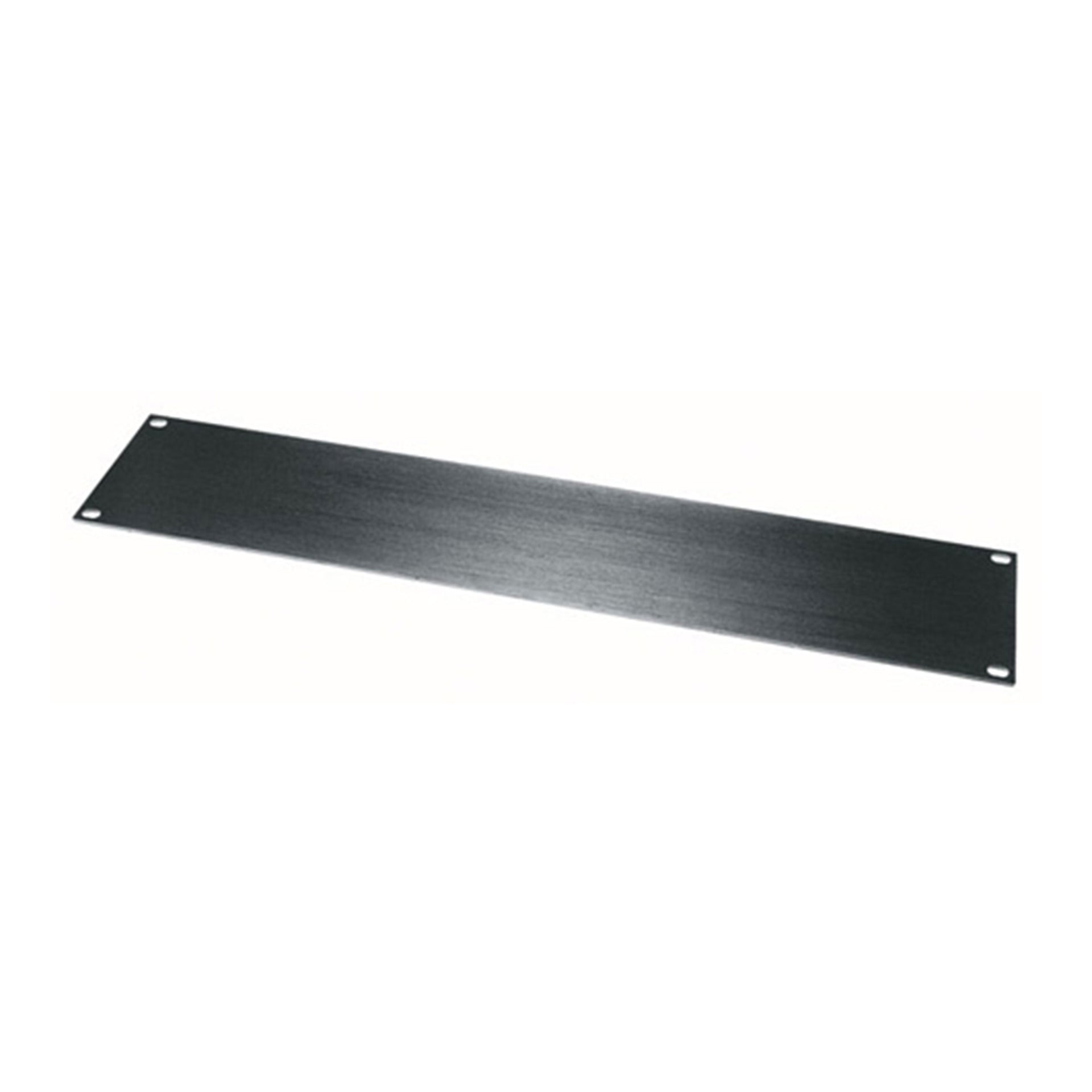 HBL2 - Middle Atlantic - 2 RU Flat Blank Rack Panel Black Brushed and Anodized Aluminum