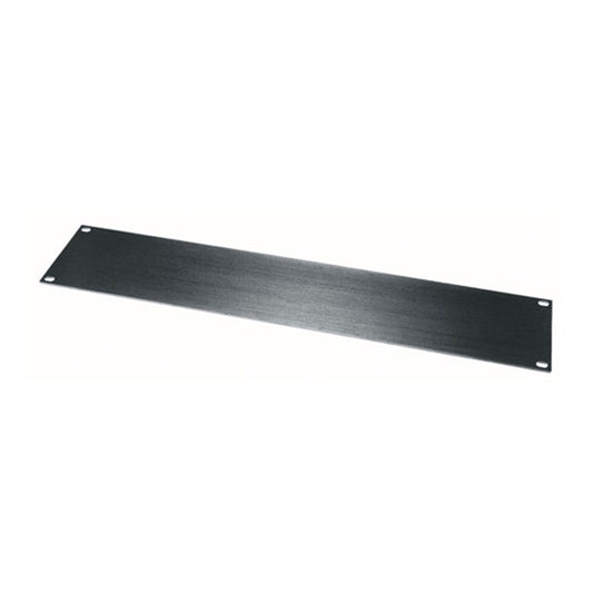 HBL2 - Middle Atlantic - 2 RU Flat Blank Rack Panel Black Brushed and Anodized Aluminum