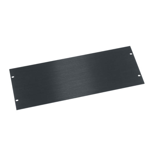 HBL4 - Middle Atlantic - 4 RU Flat Blank Rack Panel Black Brushed and Anodized Aluminum