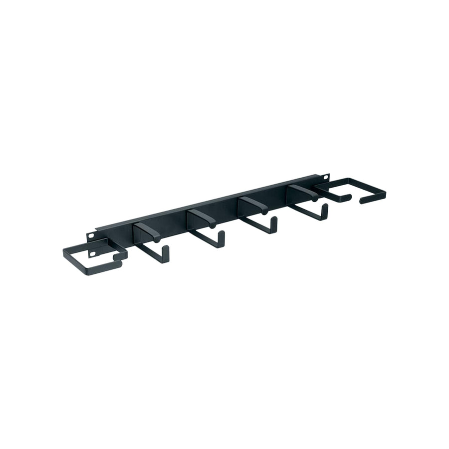 1 RU Horizontal Cable Manager with Horizontal/Vertical D-Rings