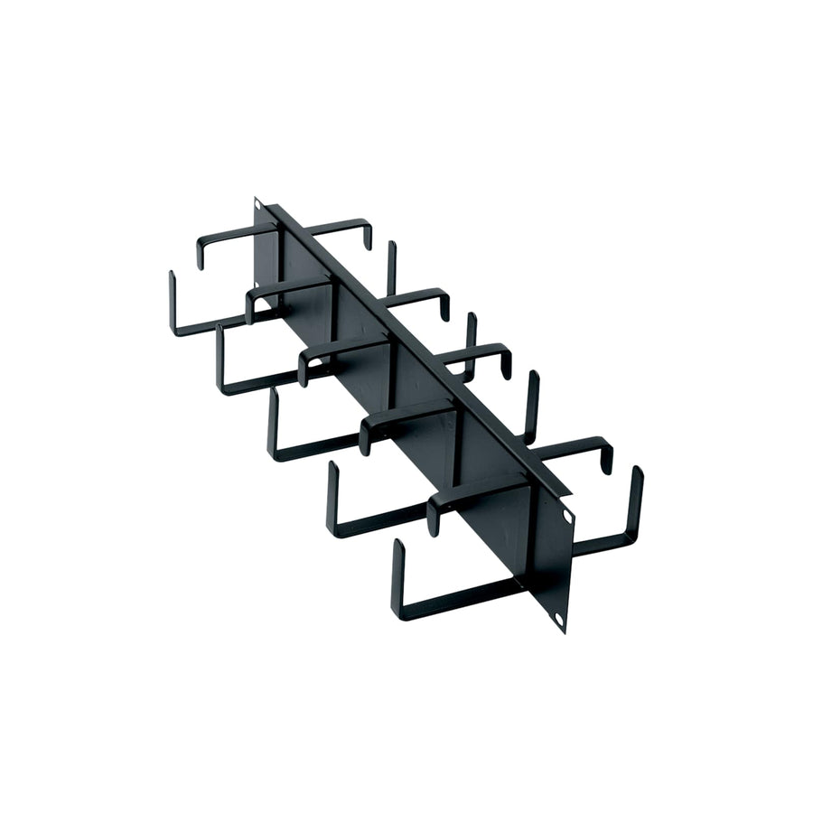 2 RU Horizontal Cable Manager with Front/Rear D-Rings