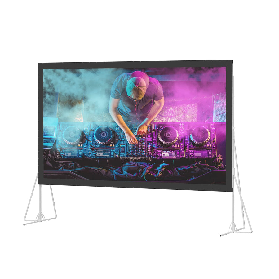 Da-Lite Heavy Duty Fast-Fold Deluxe Screen System, 180" x 318" with HD Rental - 99797N