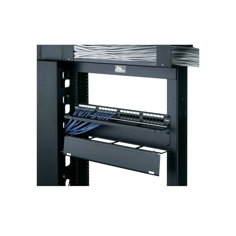 2 RU Hinged Horizontal Cable Manager