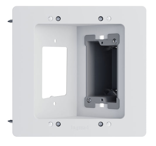 HT2302BWH - On-Q - InWall TV Connection Kit New ConstructionRetrofit Blank