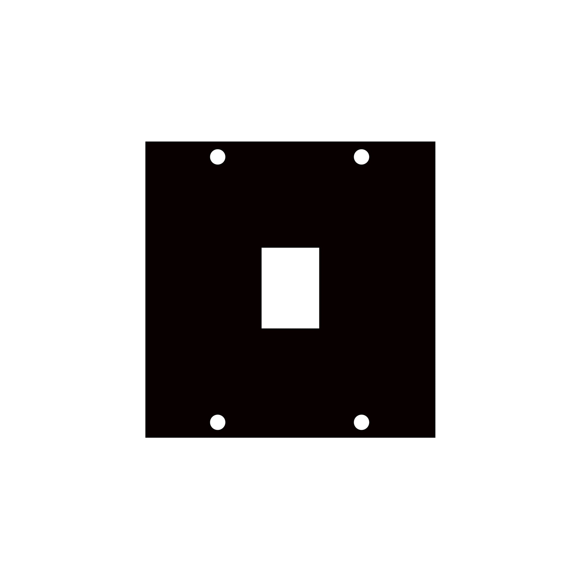 KEY-1 - Middle Atlantic - UCP Module withoutne Keystone Punchout