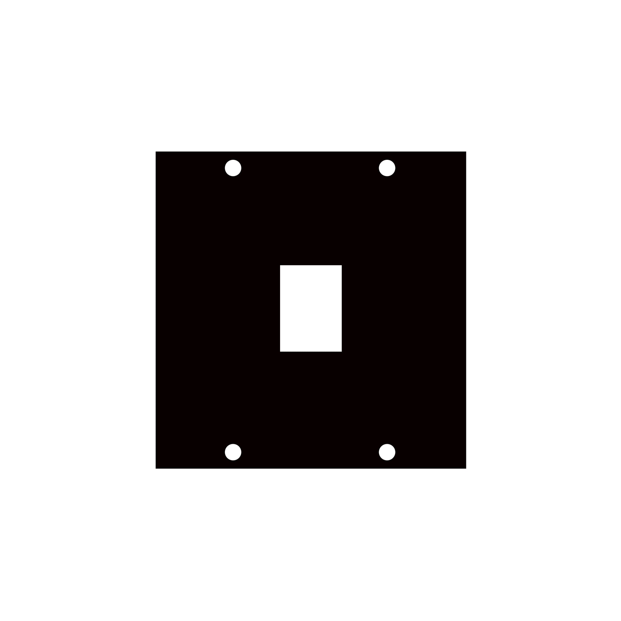 KEY-1 - Middle Atlantic - UCP Module withoutne Keystone Punchout