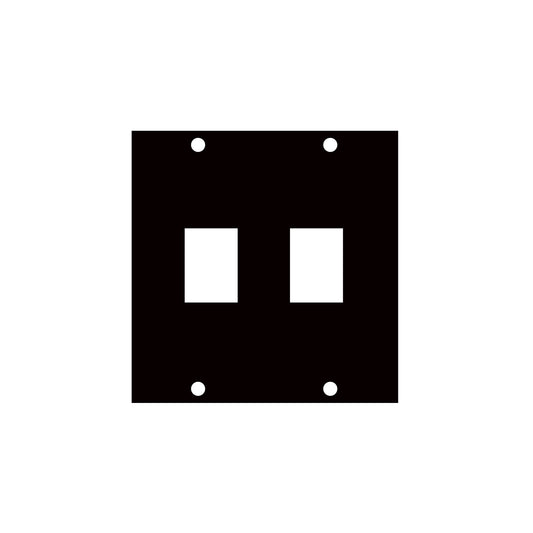 KEY-2 - Middle Atlantic - UCP Module with Two Keystone Punchouts