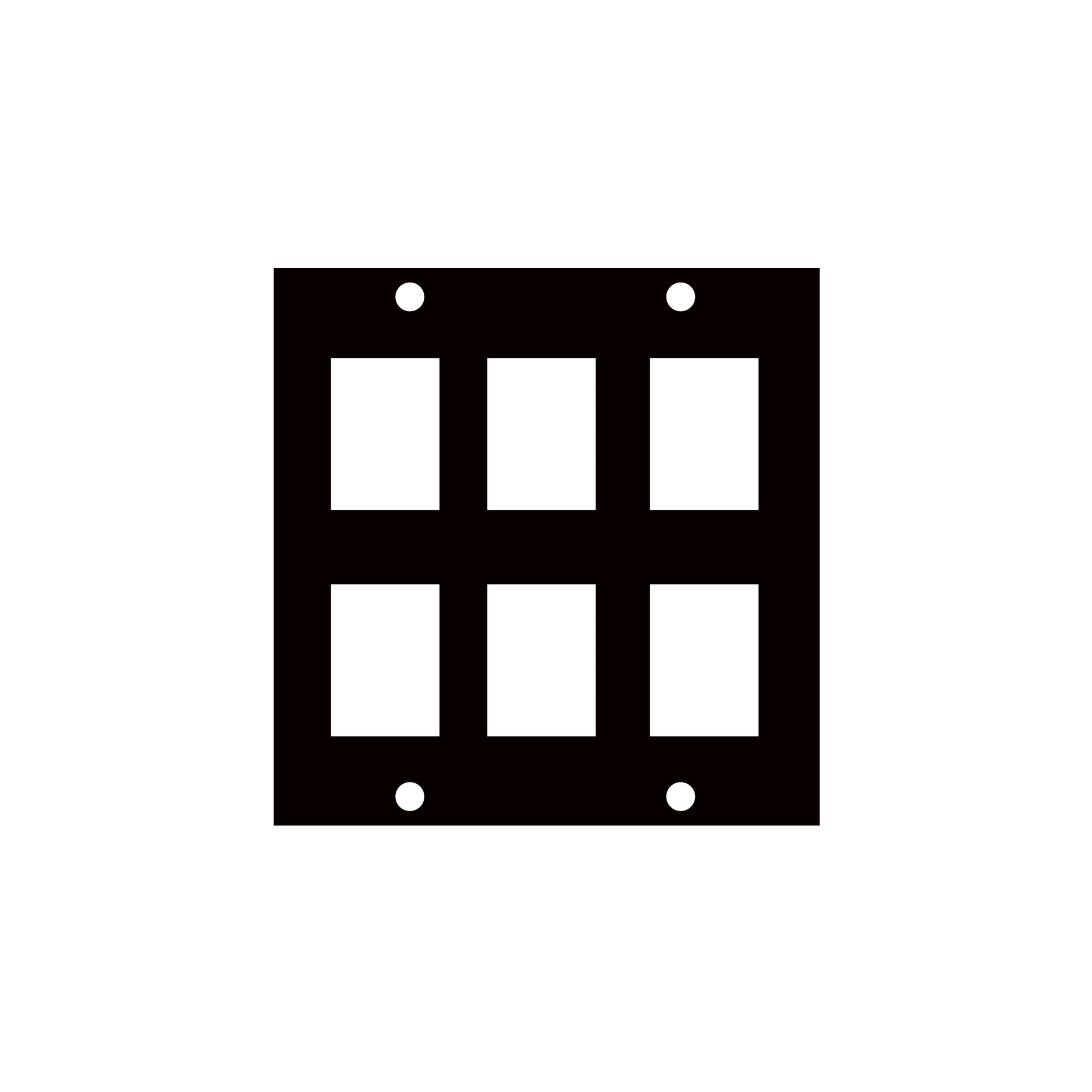 KEY-6 - Middle Atlantic - UCP Module with Six Keystone Punchouts