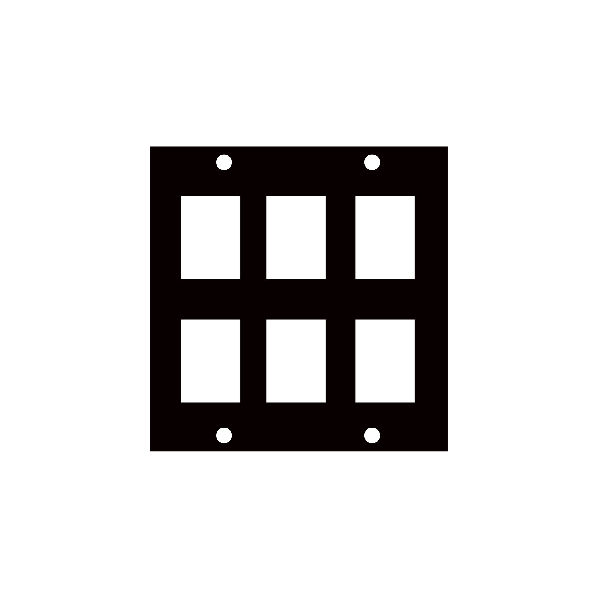 KEY-6 - Middle Atlantic - UCP Module with Six Keystone Punchouts