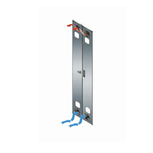 KO-CRD-VT - Middle Atlantic - KO Series Rear Door Fan Guard Kit 4 Piece for Split Rear Doors