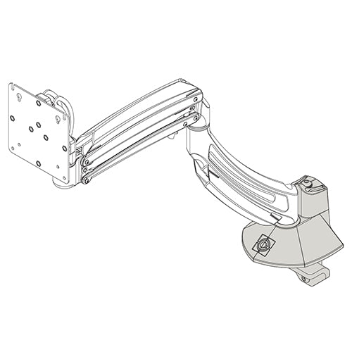 KRA244W - Chief - K1D Desk Clamp Base Conversion Accessory White