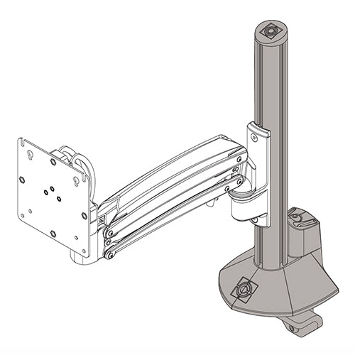 KRA245W - Chief - KXC K1C K2C Column Desk Clamp Base Accessory White