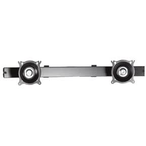 Dual Monitor Array, Pole Clamp, Black