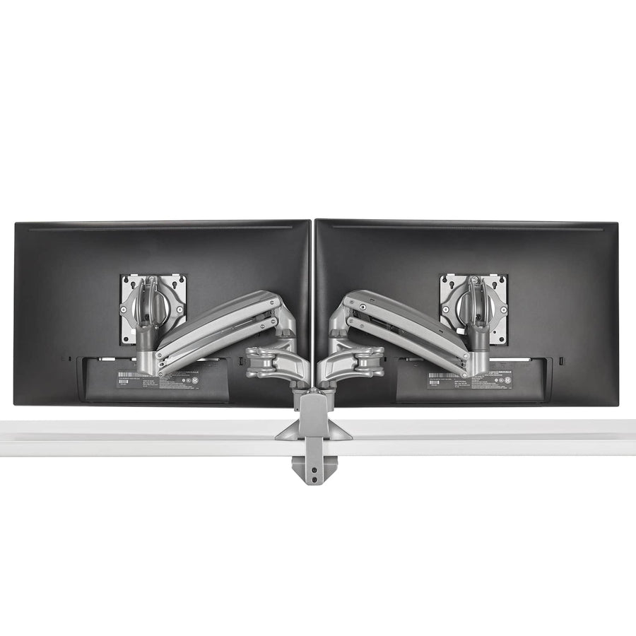 KX Low-Profile Dual Monitor Arms, Desk Mount, Black