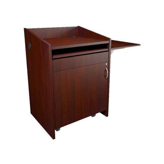 L2LDC2FCMGC - Middle Atlantic - PreConfigured L2 Series Lectern with Connectivity Flip Up Shelf Grained Cherry