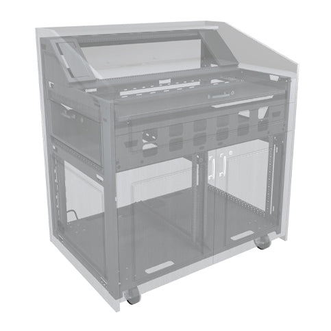 L5-TMHWS-23CB - Middle Atlantic - L5 Series 23 Inch Wide Turret Millwork Drawings and Classic Bronze Hardware Kit