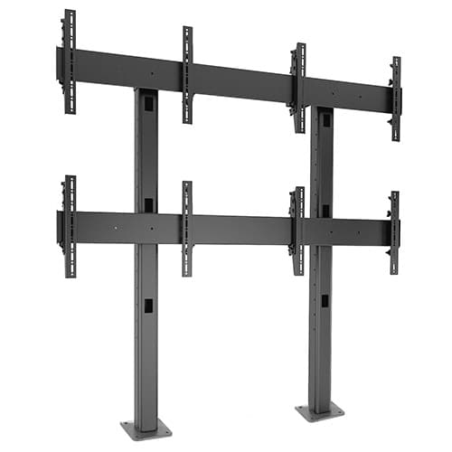 Fusion® 2 x 2 Micro-Adjustable Large Bolt-Down Freestanding Video Wall