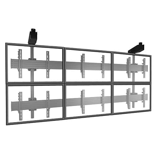 Fusion® Micro-Adjustable Large Ceiling Mounted 3 x 2 Video Wall Solutions