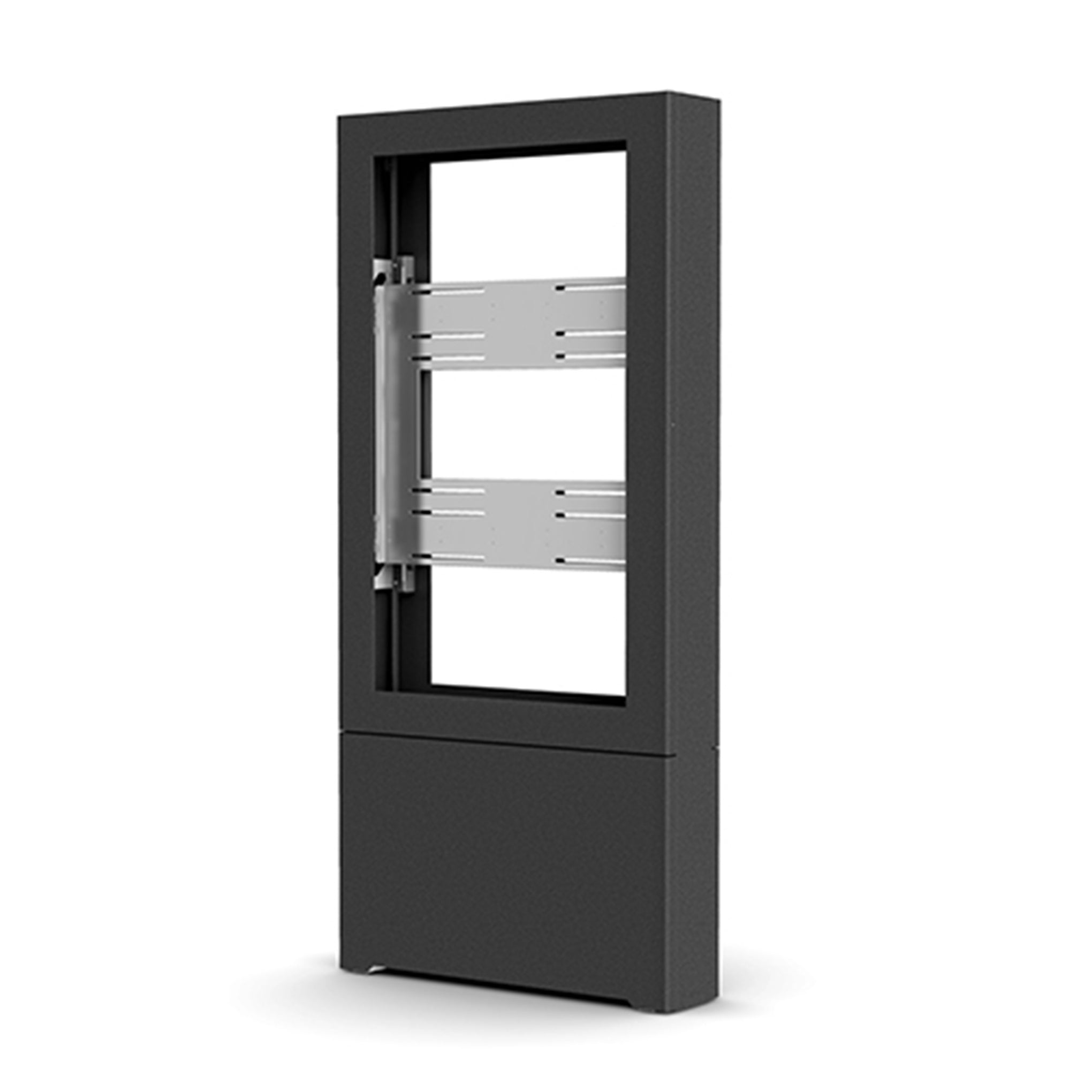 LF43UBP-B2B - Chief - Impact Floor Standing BacktoBack Kiosk Portrait 43 Black