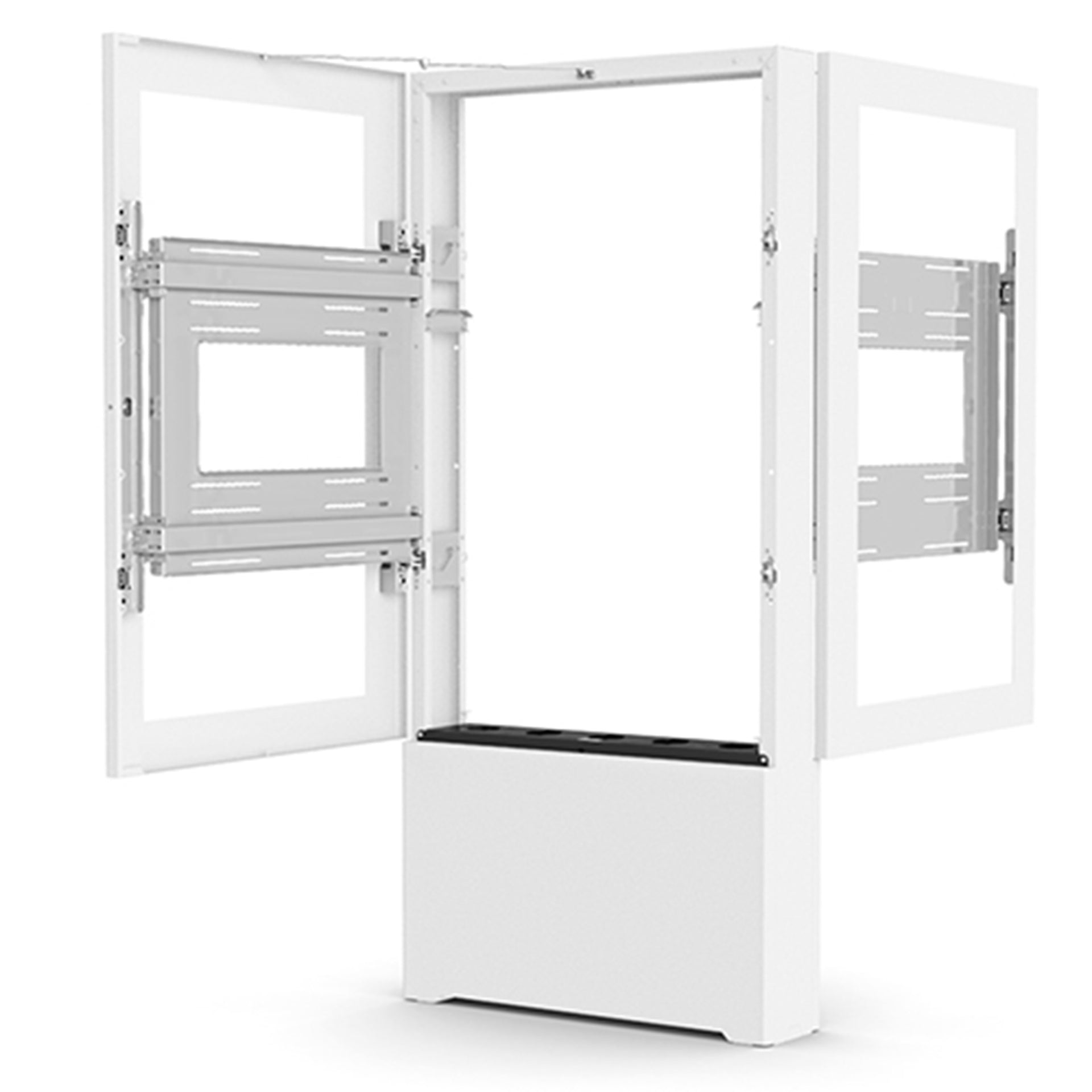 LF50UWP-B2B - Chief - Impact Floor Mounted BacktoBack Kiosk Portrait 50 White
