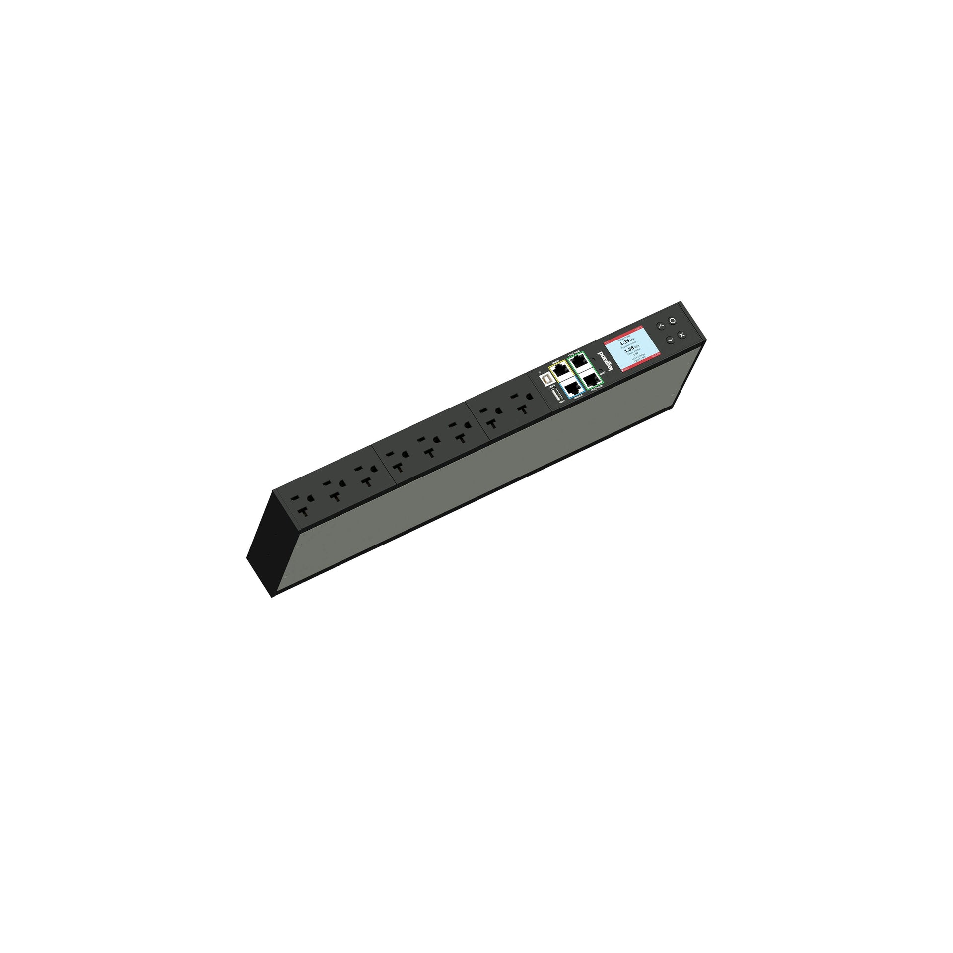 LP-41110 - Middle Atlantic - Legrand Horizontal Rackmount Network Metered PDU 8 Outlet