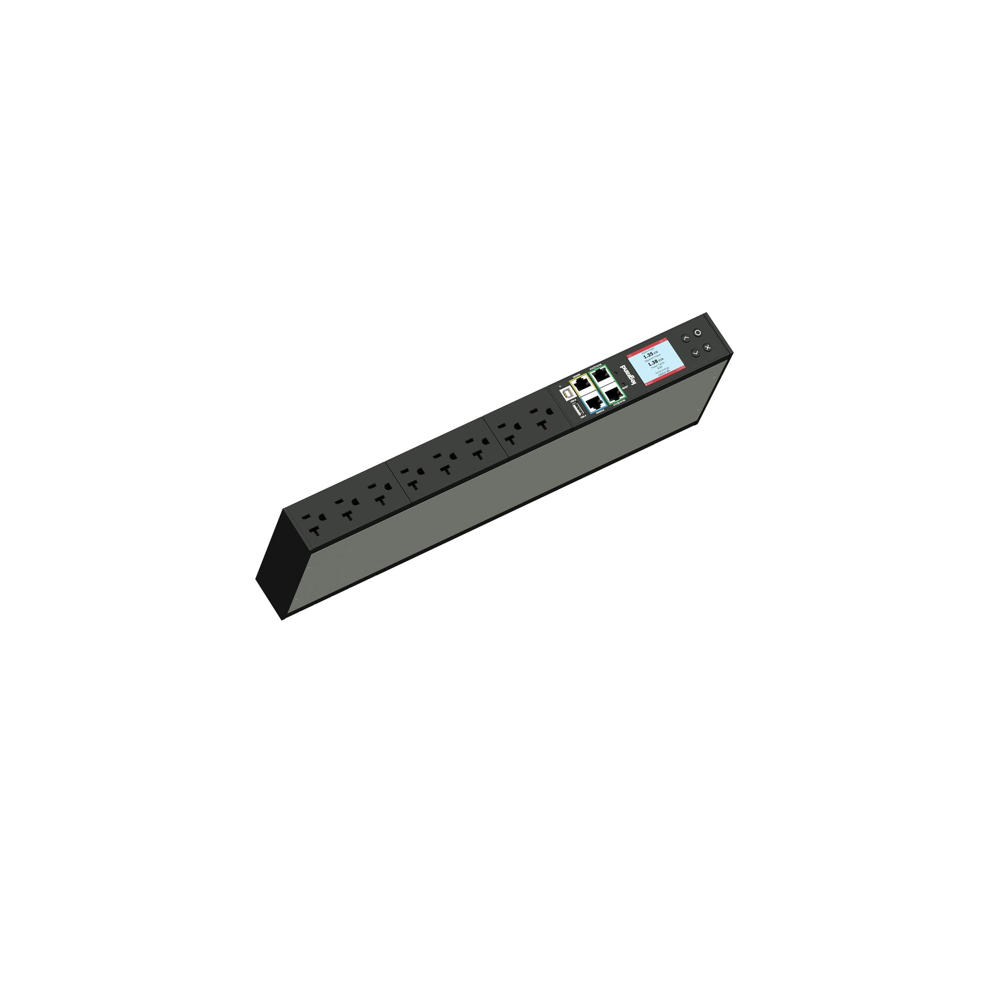 LP-41110 - Middle Atlantic - Legrand Horizontal Rackmount Network Metered PDU 8 Outlet