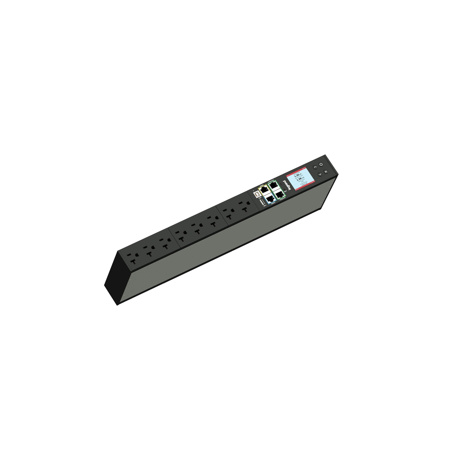 LP-41210 - Middle Atlantic - Legrand Horizontal Rackmount Network Metered PDU 8 Outlet
