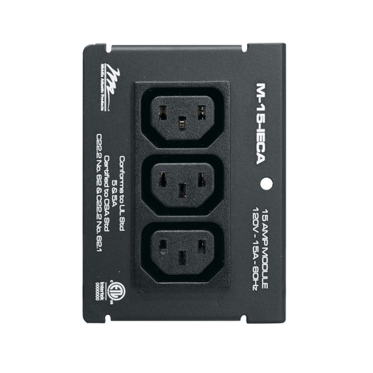 M-15-IECA - Middle Atlantic - MPR Module 15A Duplex 3Gang IEC