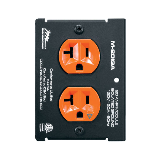 M-20IGA - Middle Atlantic - MPR Module 20A Duplex Iso Ground
