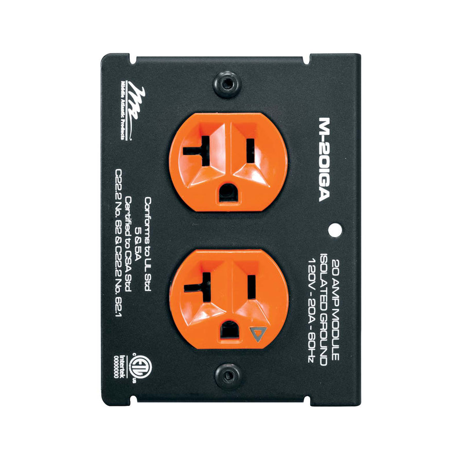 MPR Module, 20A, Duplex Iso Ground