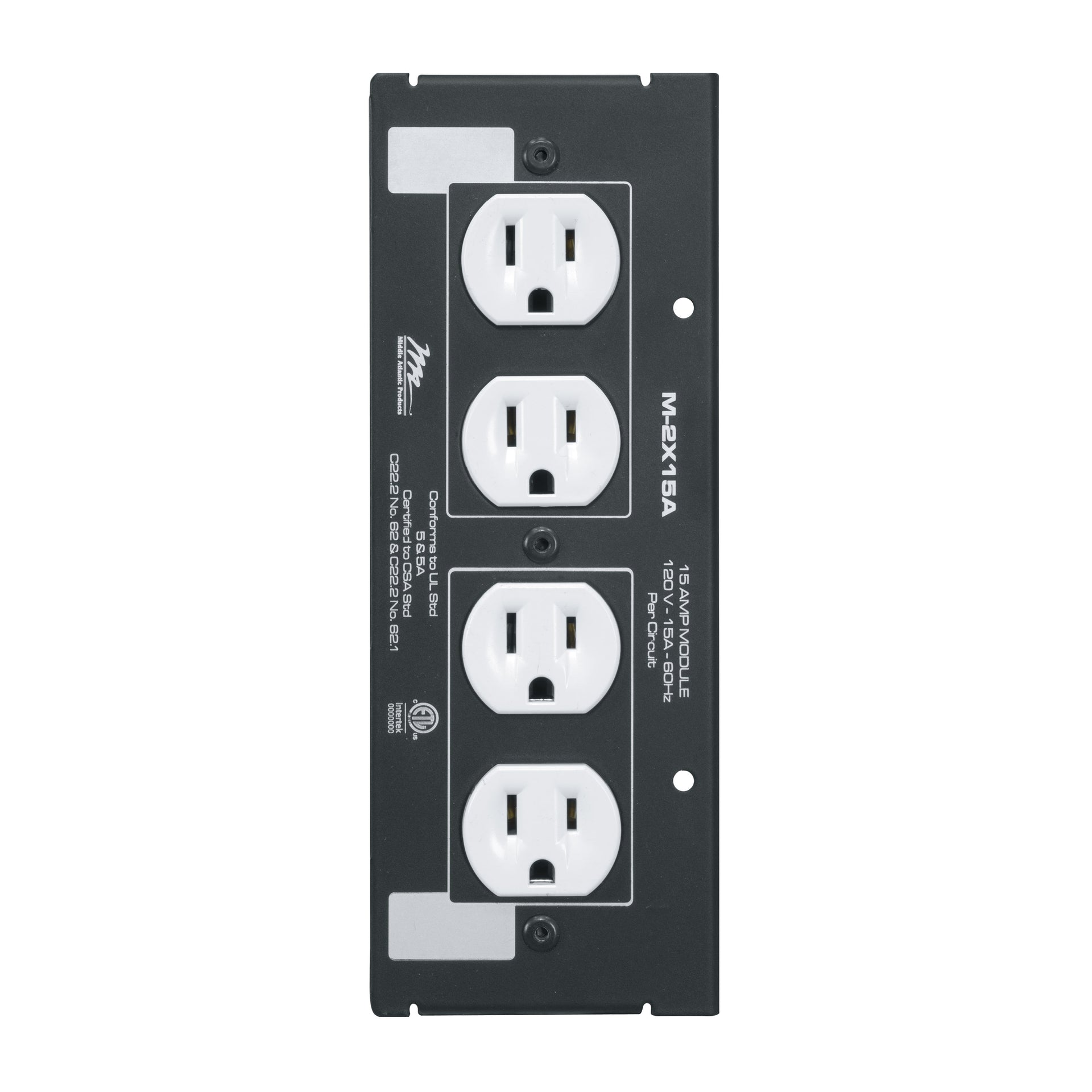M-2X15A - Middle Atlantic - MPR Module 15A Double Duplex
