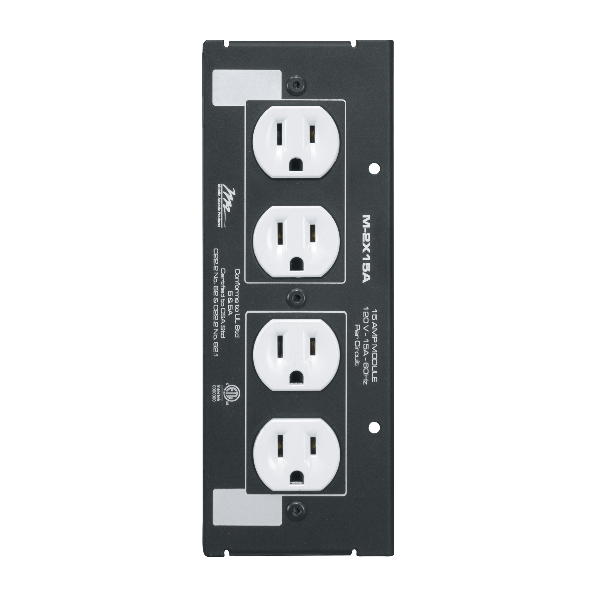 M-2X15A - Middle Atlantic - MPR Module 15A Double Duplex