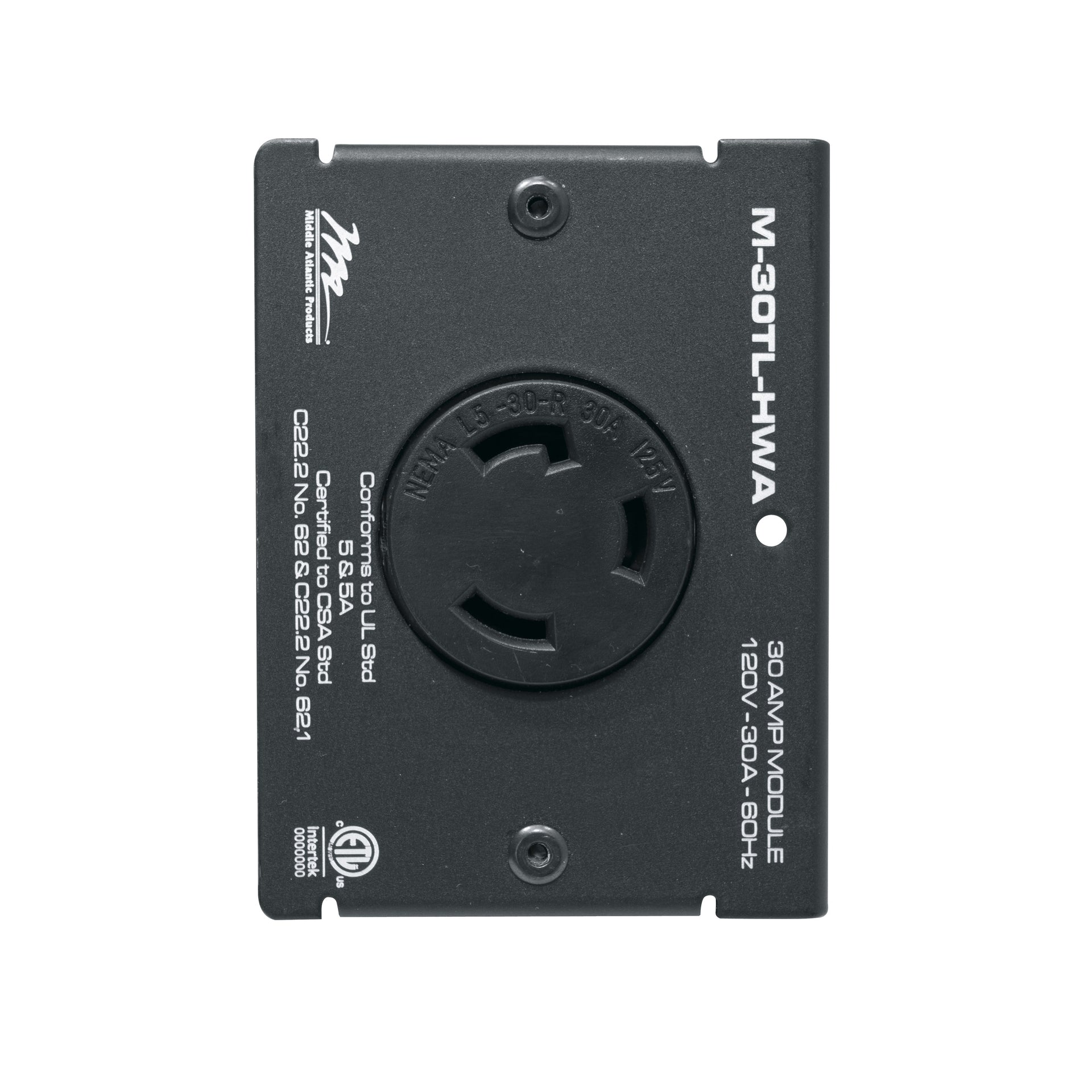 M-30TL-HWA - Middle Atlantic - MPR Module 30A Twistlock L530R Hardwired