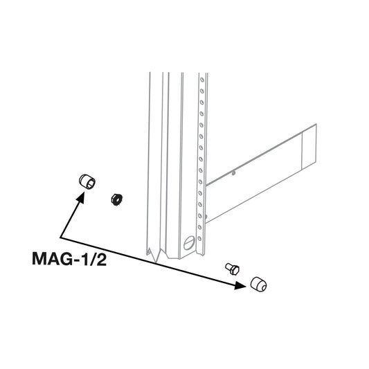 MAG-1-2 - Middle Atlantic - Magnetic Sockets 12 Inch