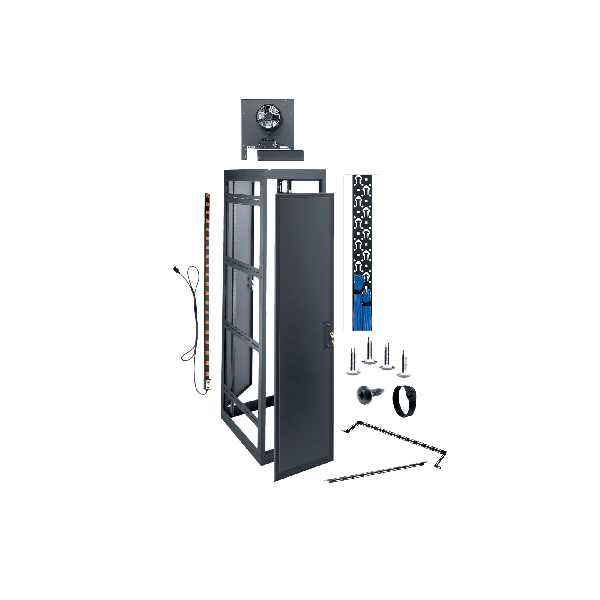MRK-4431-AV - Middle Atlantic - 44 RU MRK Series 22 Inch Wide PreConfigured Rack 31 Inches Deep with Side Panel