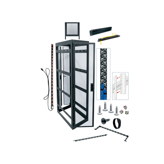 MRK-4431-DVR-AB - Middle Atlantic - 44 RU MRK Series 22 Inch Wide PreConfigured DVR Rack 31 Inches Deep
