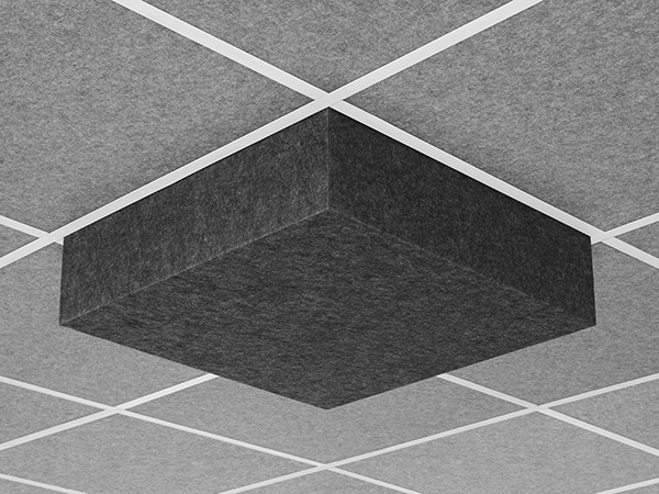 AUNV226DG1SLG - Middle Atlantic - Nivo Acoustic Ceiling Tile with 6 inch Drop Profile in Silver Gray 6 inch Drop 1516 Layin