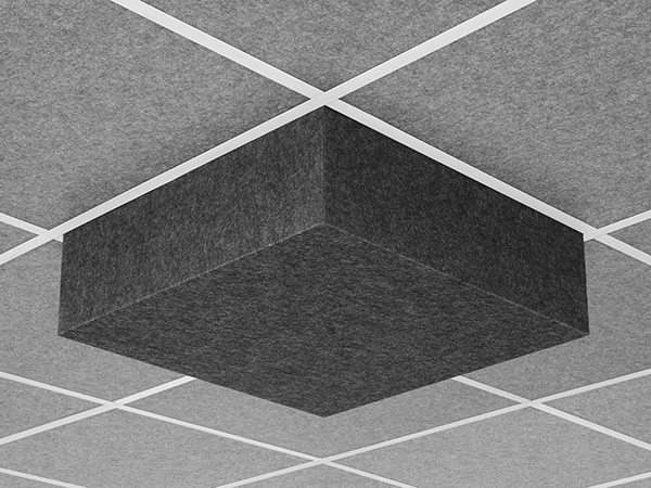 AUNV227DG1CHG - Middle Atlantic - Nivo Acoustic Ceiling Tile with 7 inch Drop Profile in Charcoal Gray 7 inch Drop 1516 Layin